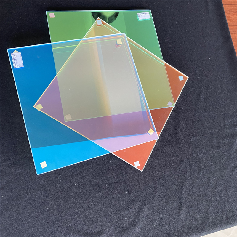 High quality dazzle colour glass 4mm 5mm iridescent windows glass