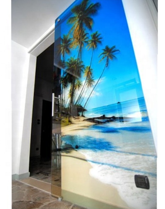 Decorative digital printing glass