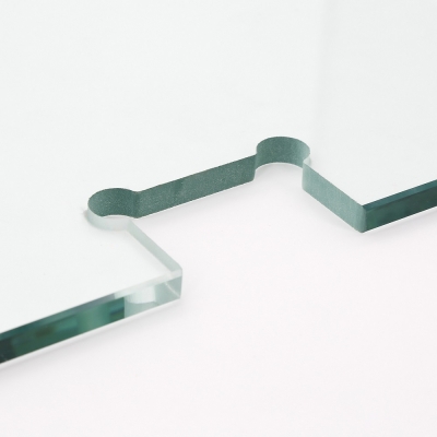 Polished edge tempered toughened glass for shower door,furnace,railing